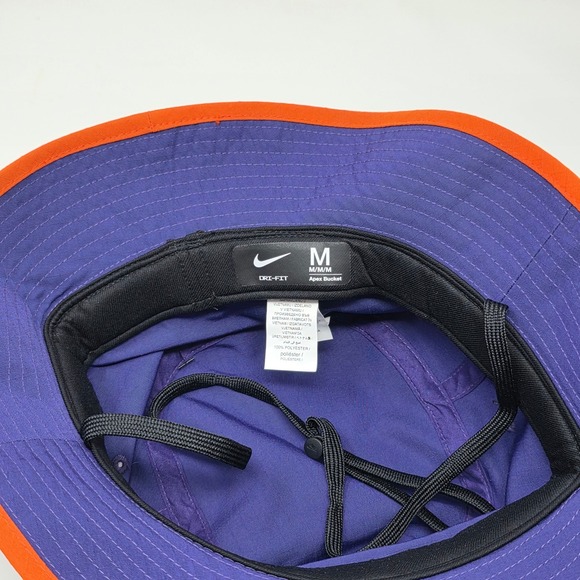 Nike Clemson Tigers Dri-Fit Purple Apex Boonie Bucket Hat/Cap Men's Size Medium - Picture 8 of 9